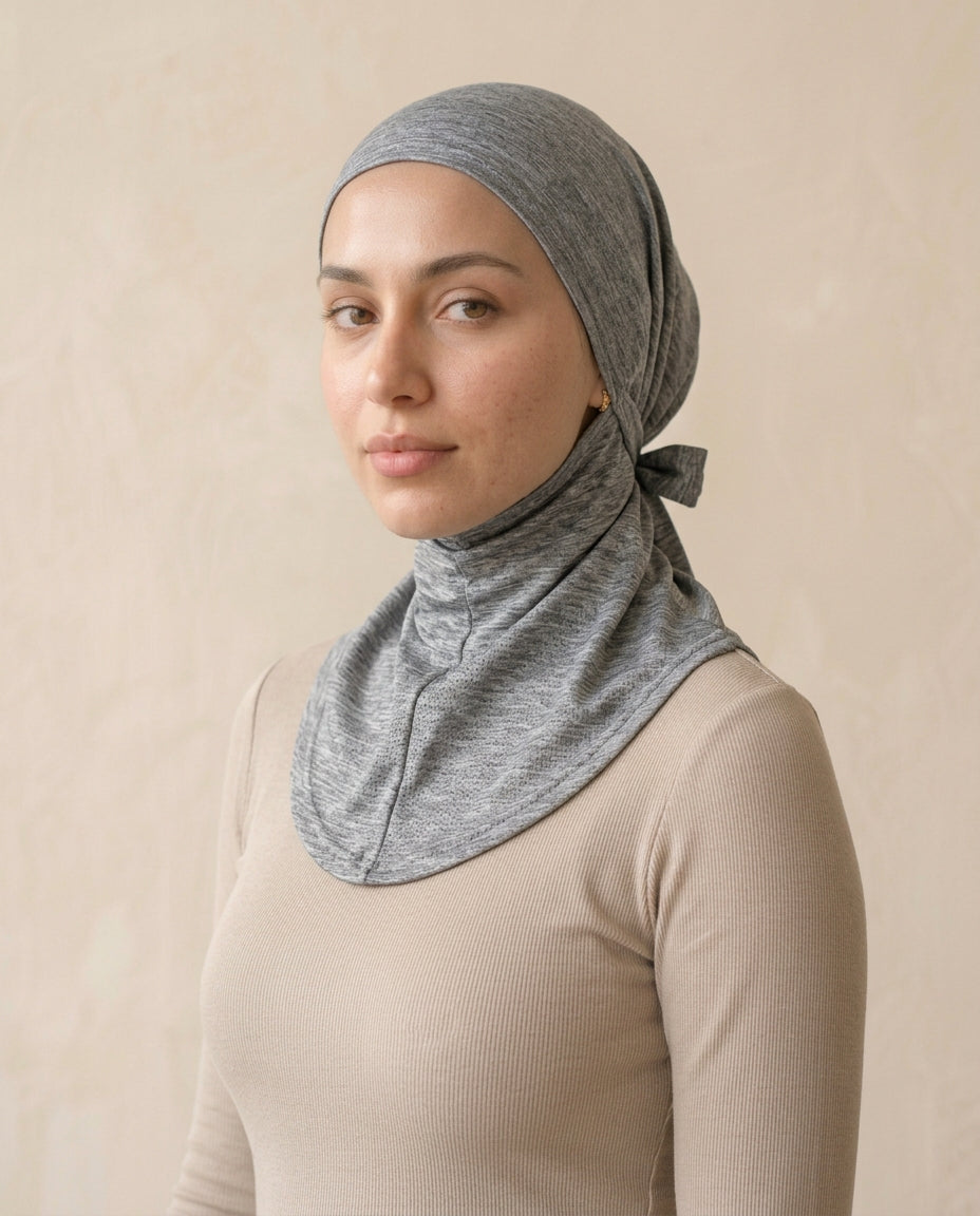 Sous-hijab Sport maille technique coloris gris